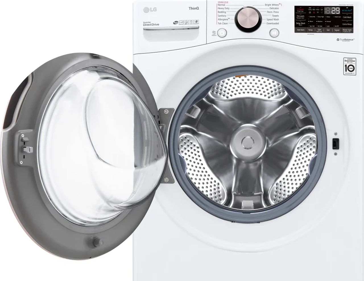 4.5 Cu. Ft. Stackable SMART Front Load Washer with Steam and TurboWash360 Technology