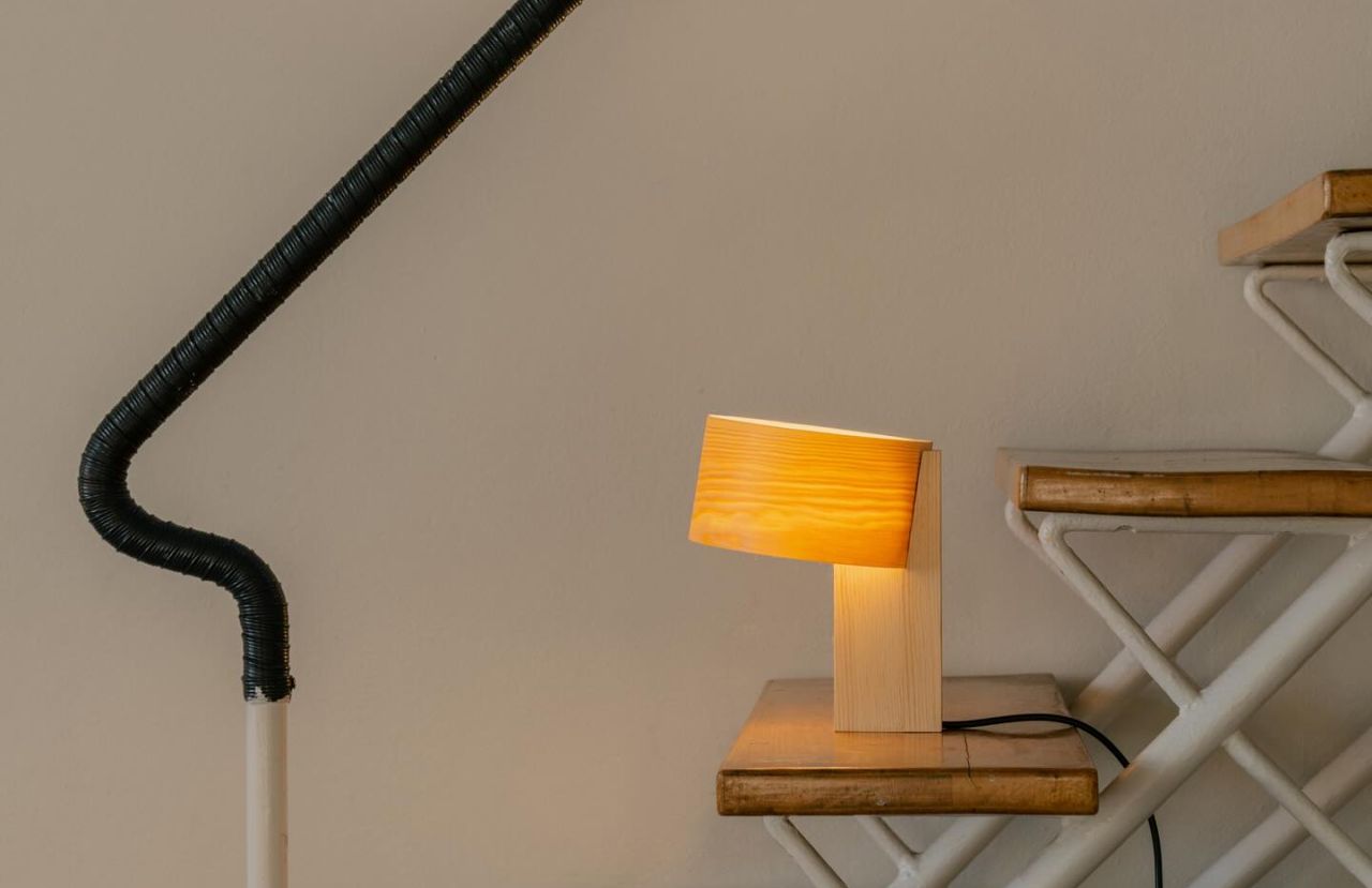 All-Pine Hoop Lamp by Vaarnii and John Tree