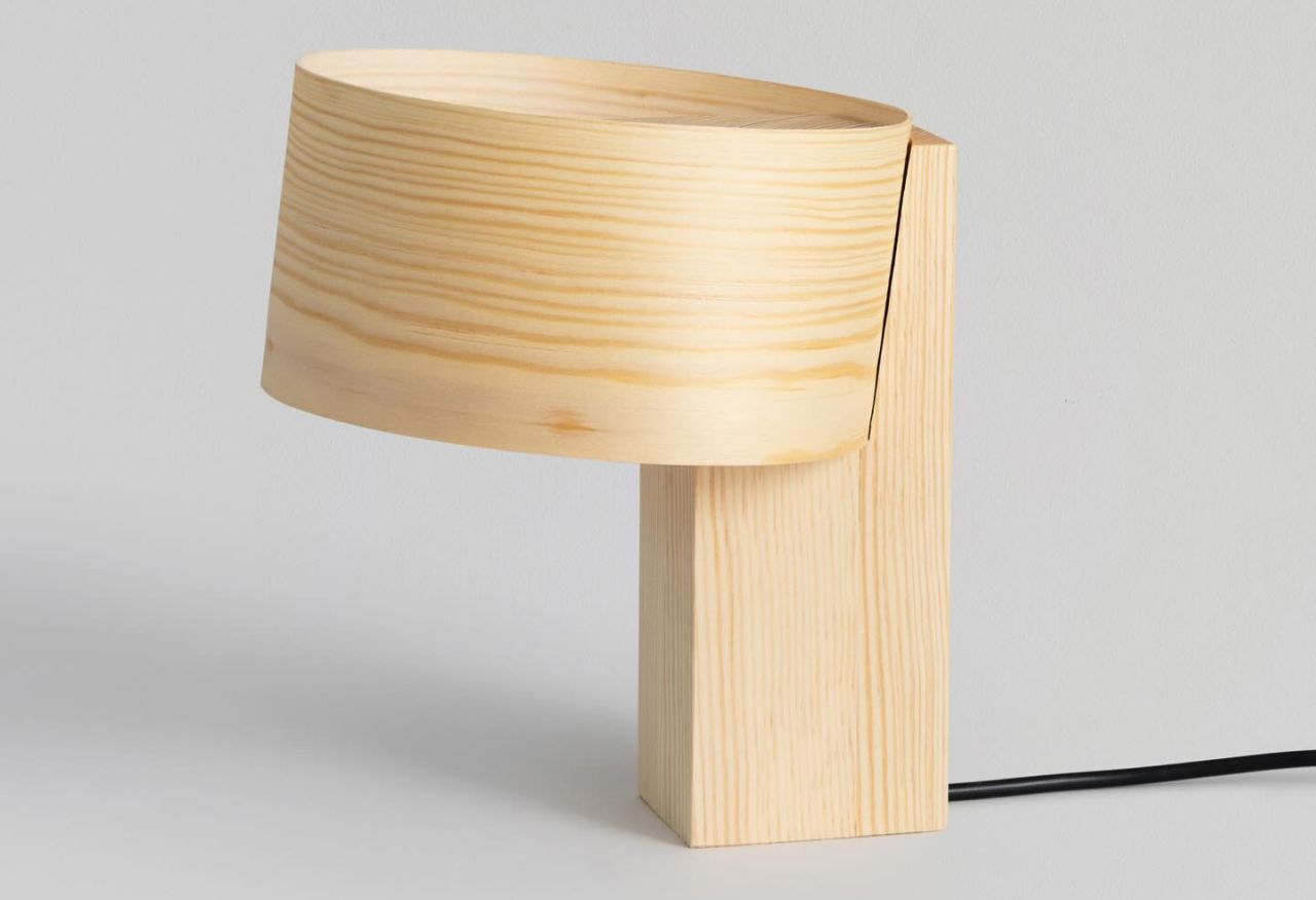 All-Pine Hoop Lamp by Vaarnii and John Tree