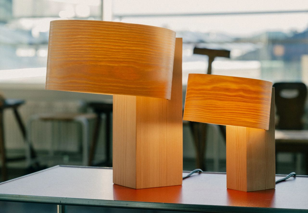 All-Pine Hoop Lamp by Vaarnii and John Tree