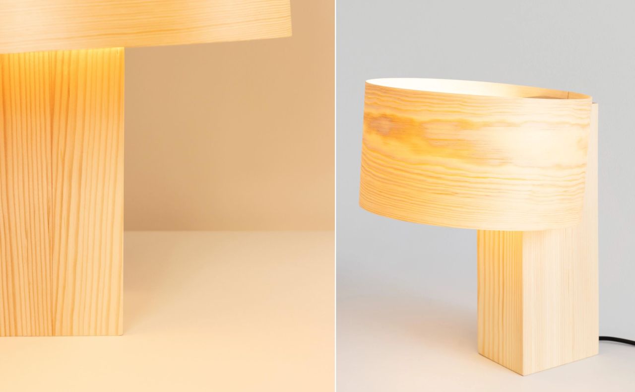 All-Pine Hoop Lamp by Vaarnii and John Tree