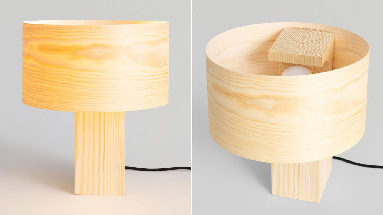 All-Pine Hoop Lamp by Vaarnii and John Tree