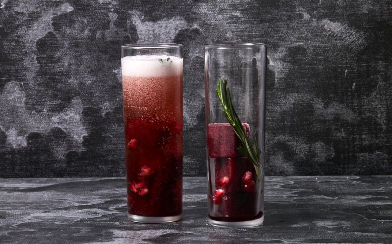 Best Cocktail Recipes for Valentine’s Day - Sparkling Pomegranate Cocktail