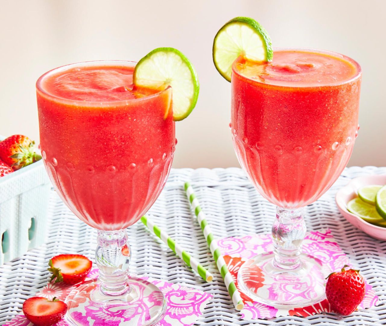 Best Cocktail Recipes for Valentine’s Day - Strawberry Daiquiris