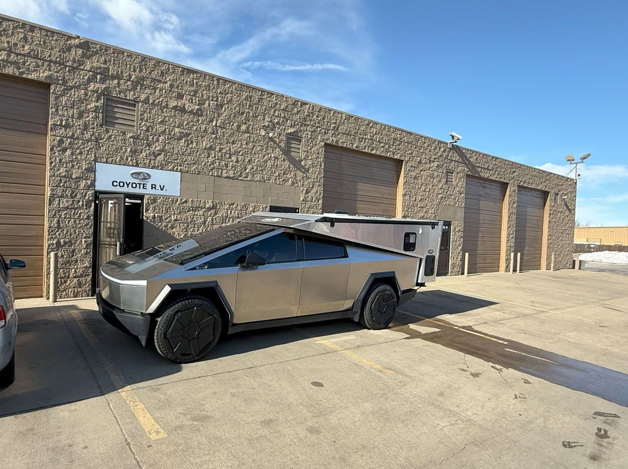 This Slide-in Camper for Tesla Cybertruck