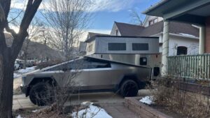 This Slide-in Camper for Tesla Cybertruck