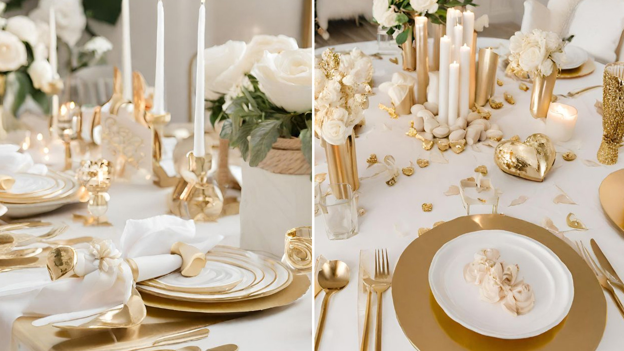 Elegant White and Gold Theme