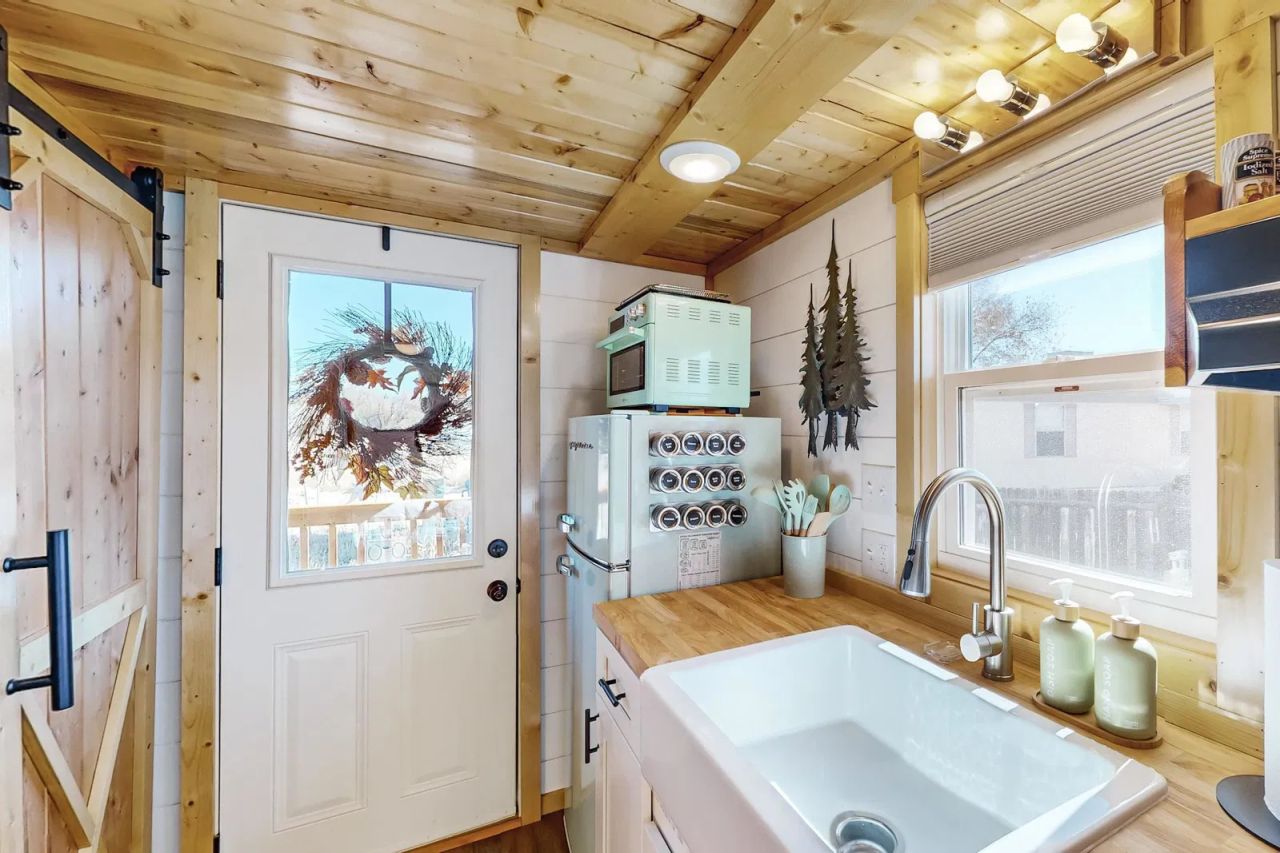 Evergreen Tiny House Kitchen- 1