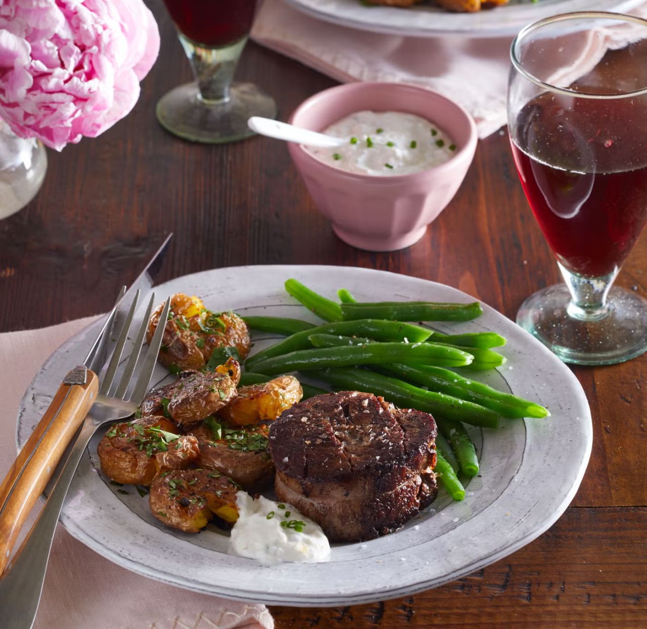 Filet Mignon with Duck Fat Potatoes