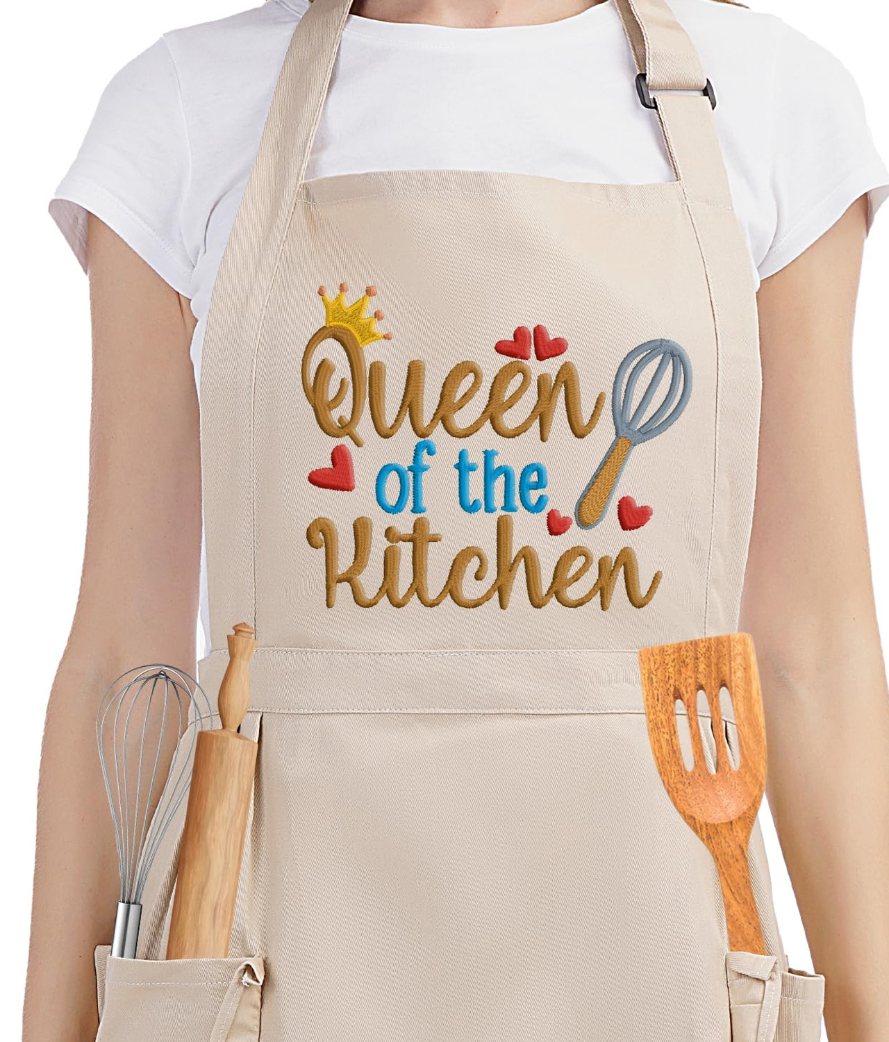 Funny Cooking Aprons for Women with Pockets