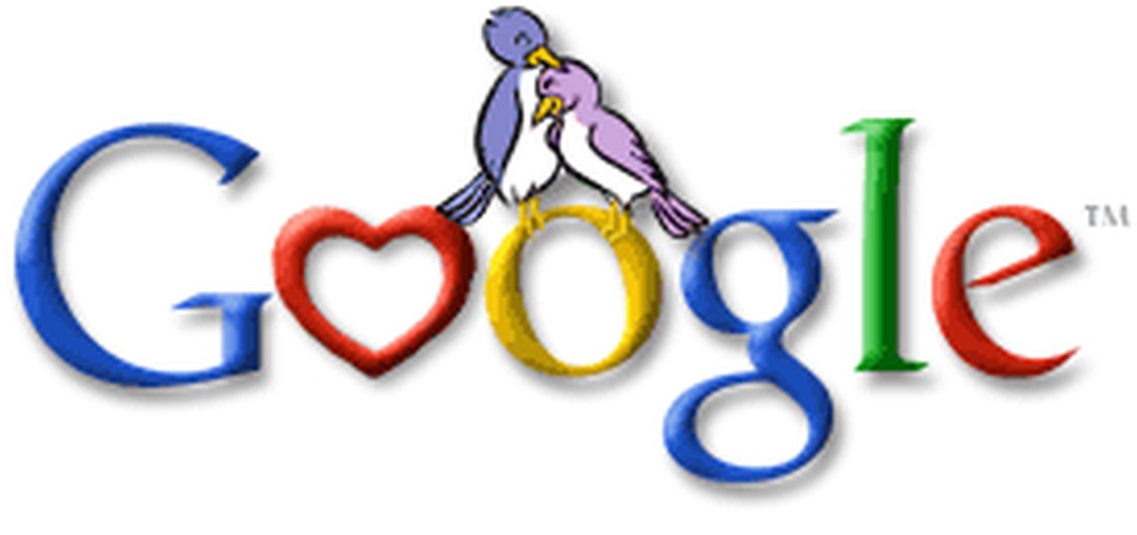 Google Doodle Valentine's Day 2009