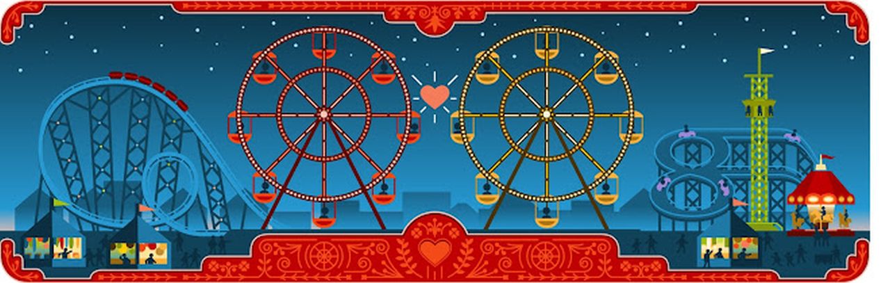 Google Doodle Valentine's Day 2013