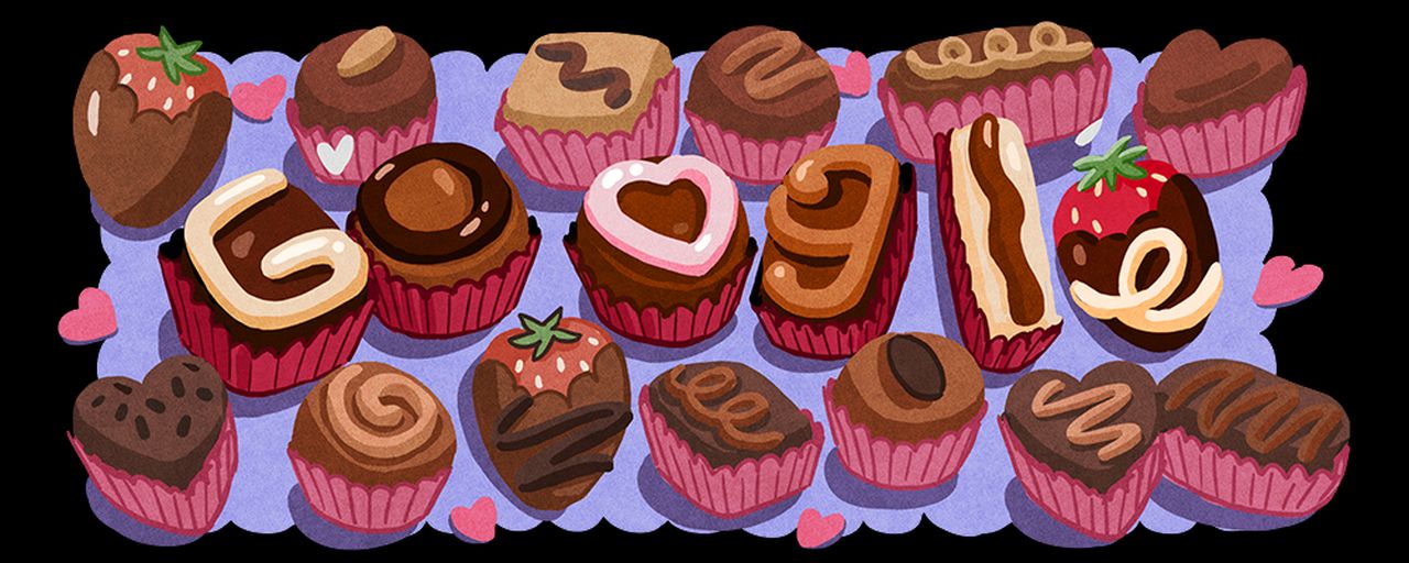 Google Doodle Valentine's Day 2025