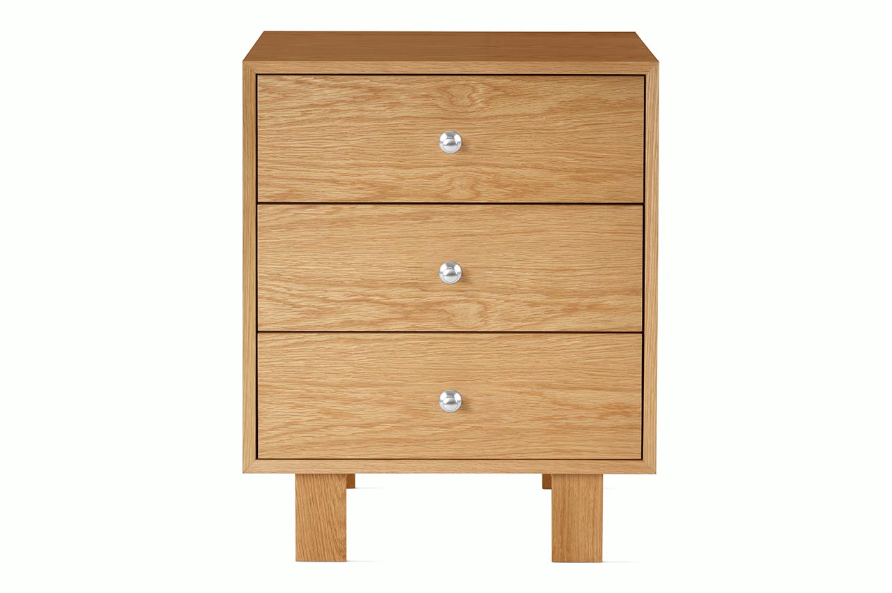 Herman Miller Re-Issues George Nelson’s Basic Cabinet Series in New Finishes - 3 drawer unit