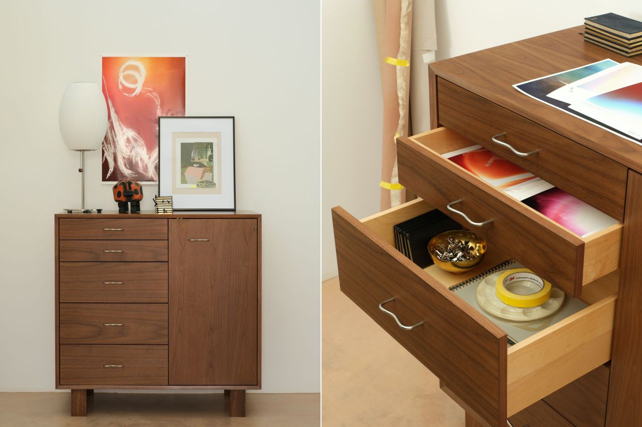 Herman Miller Re-Issues George Nelson’s Basic Cabinet Series in New Finishes - 5-drawer unit