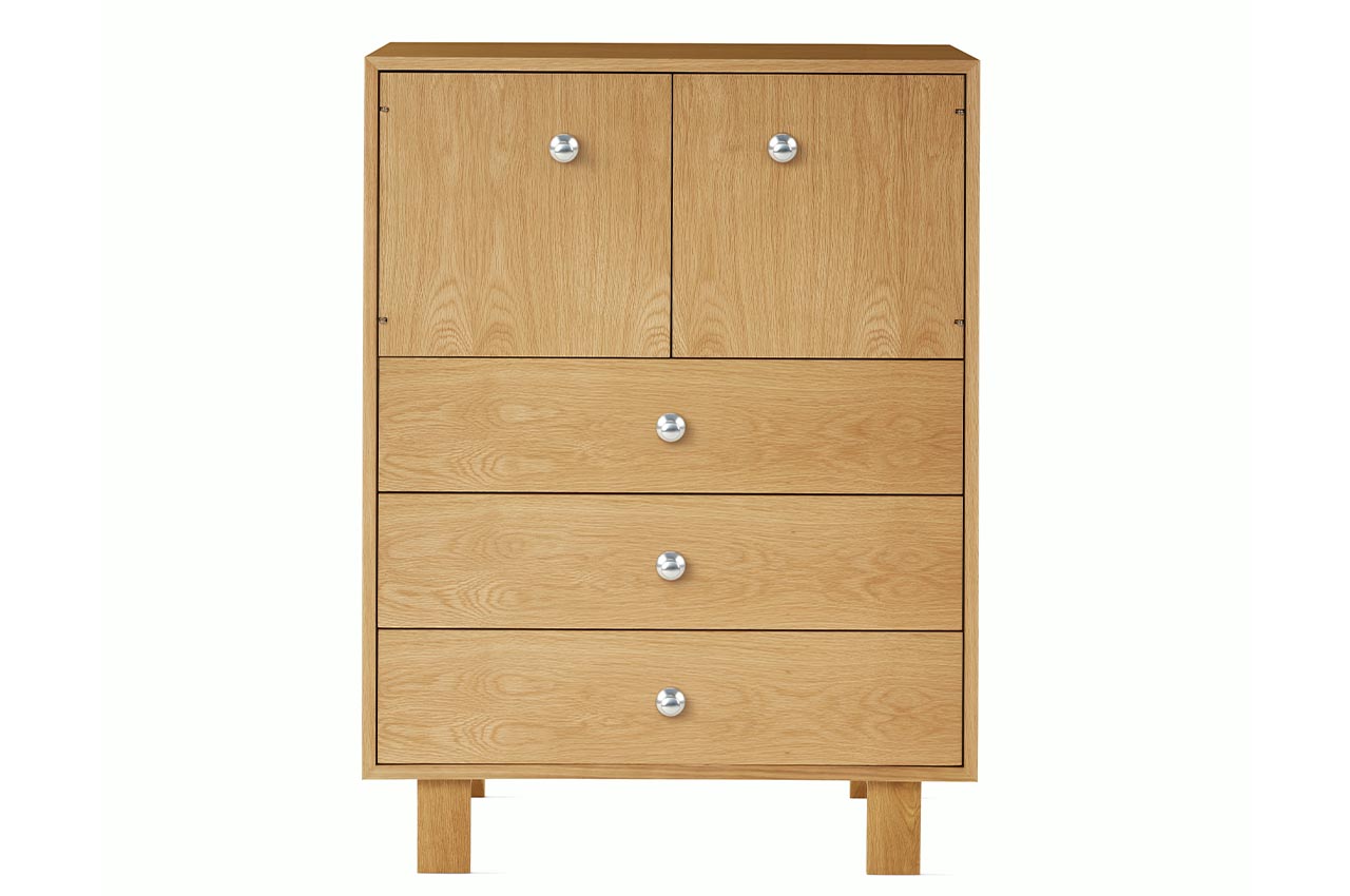 Herman Miller Re-Issues George Nelson’s Basic Cabinet Series in New Finishes - 5 drawer unit