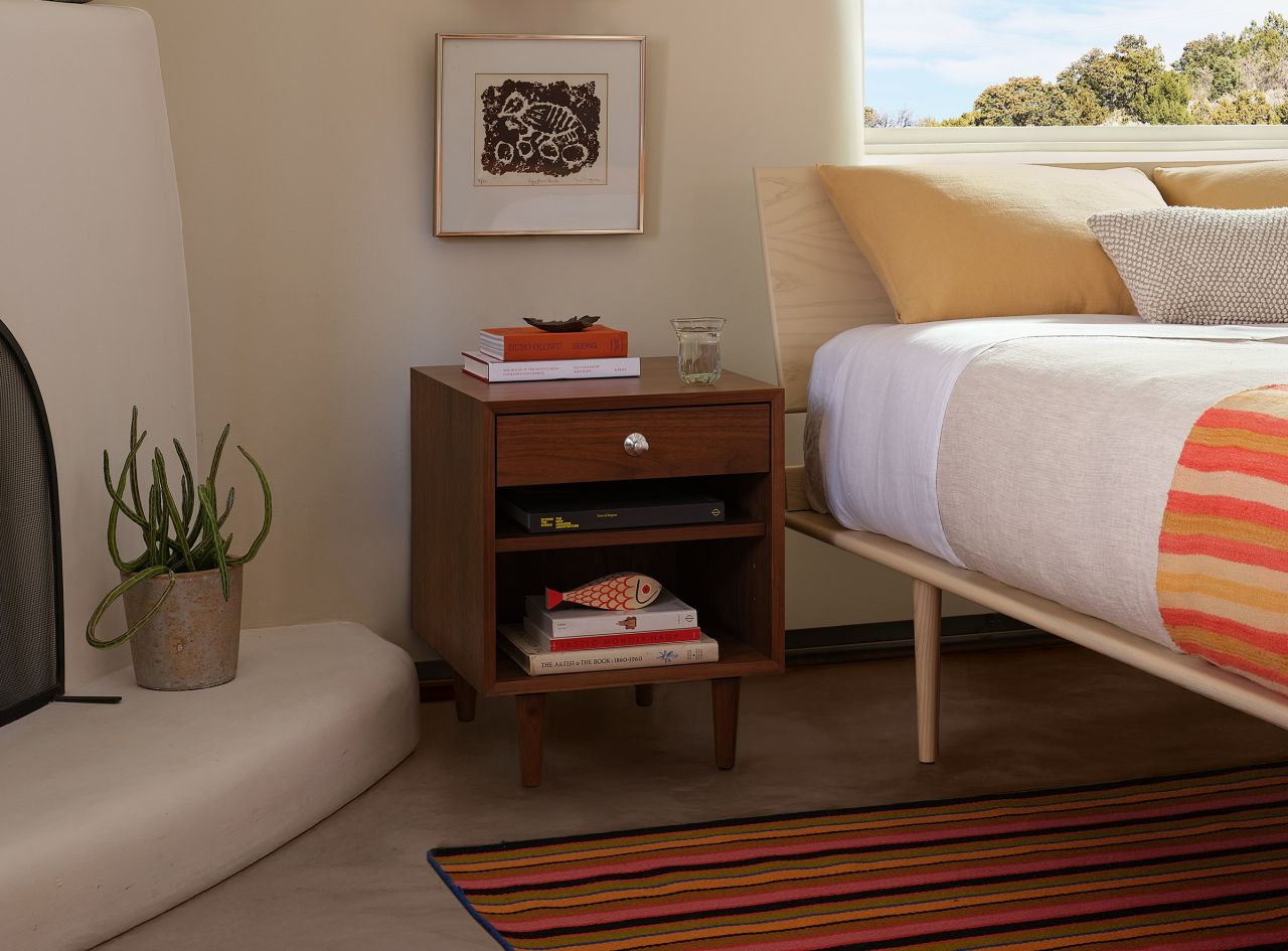 Herman Miller Re-Issues George Nelson’s Basic Cabinet Series in New Finishes - bedside table