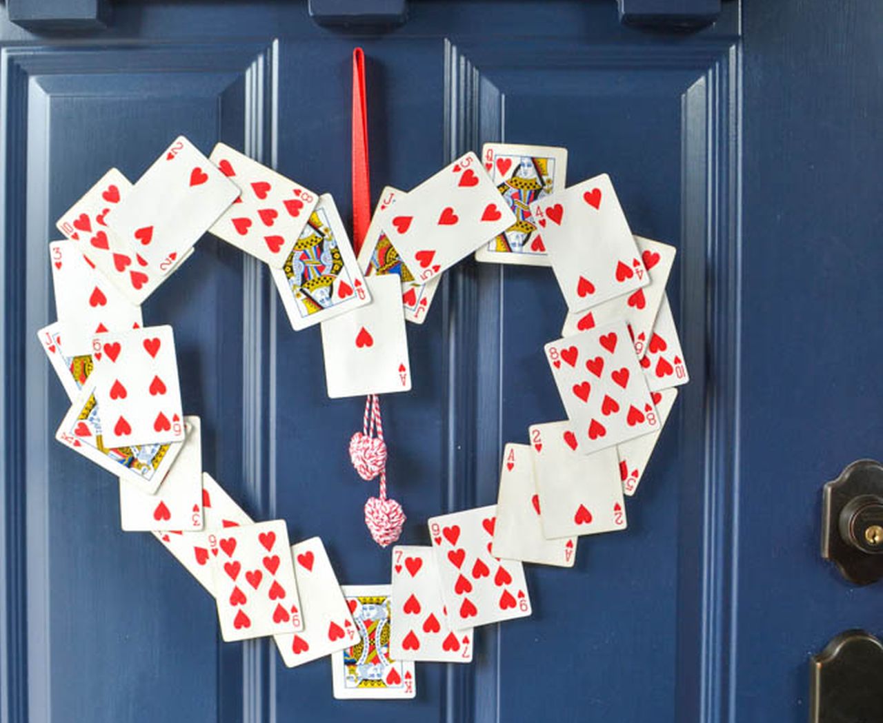 House of Deck Card Wreath