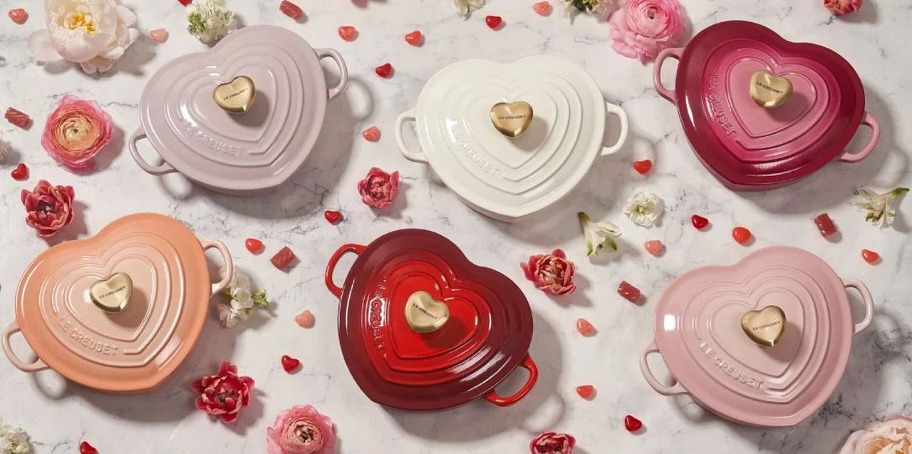 Le Creuset New Mon Coeur Kitchenware Collection for 2025 Valentine’s Day