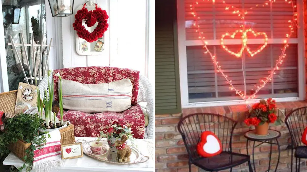 Outdoor romantic setup