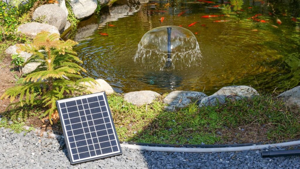 Poposoap solar water pump for garden water feature (4)