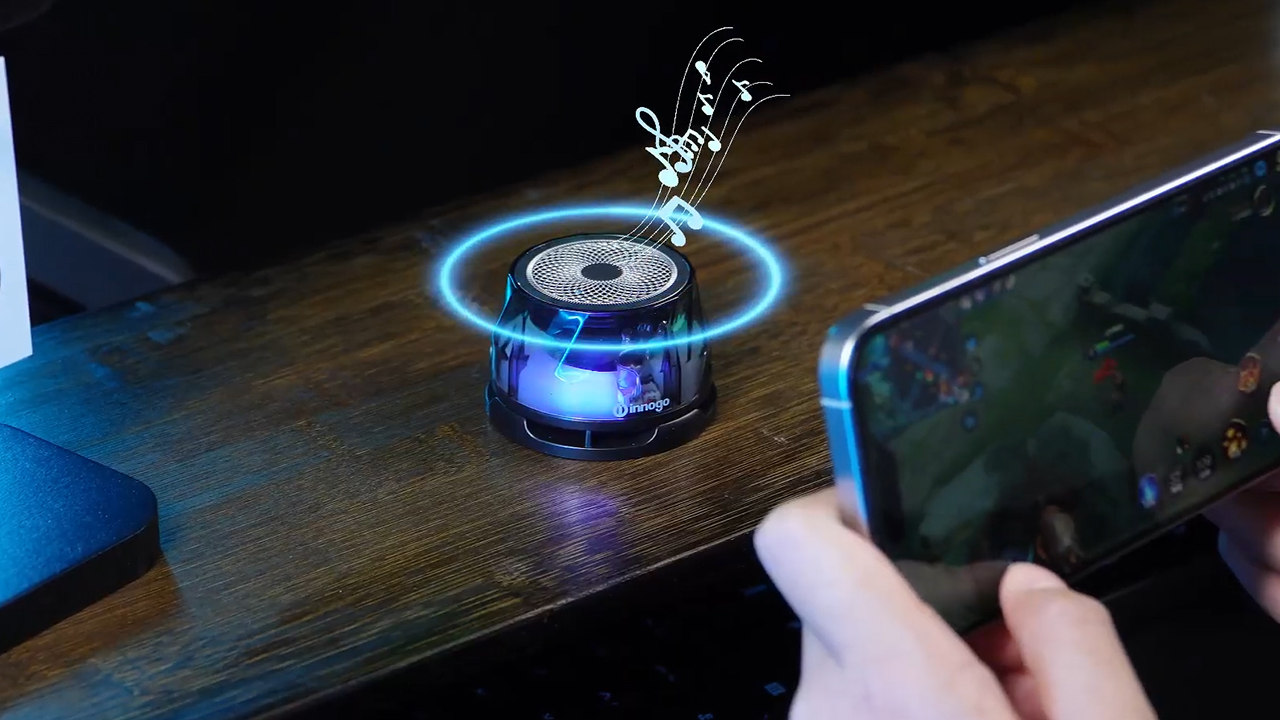 PowerBeat Portable Bluetooth Speaker and Wireless Charger