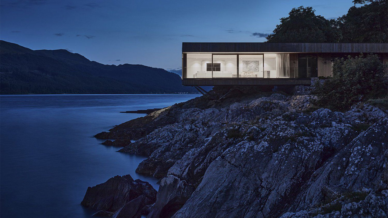 Rock Cove Cliffside House by Cameron Webster Architects