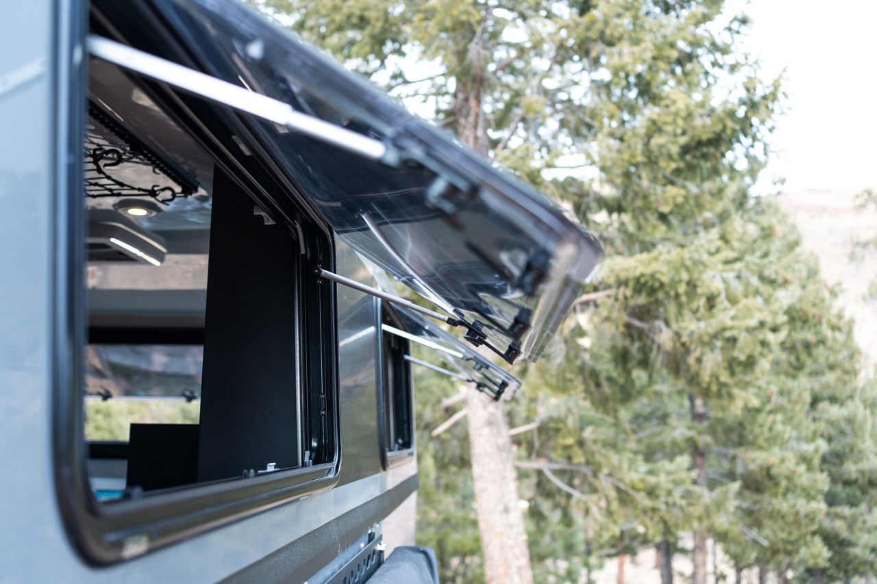 Supertramp Launches Flagship HT Truck Camper - windows opening