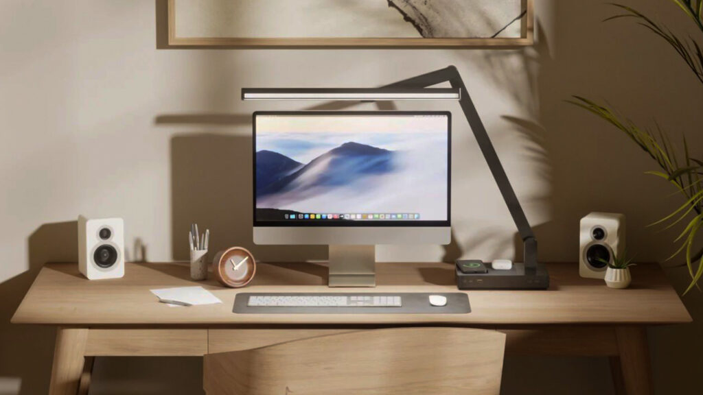 This Award-Winning Desk Lamp Swings Out to Function as Monitor Light Bar