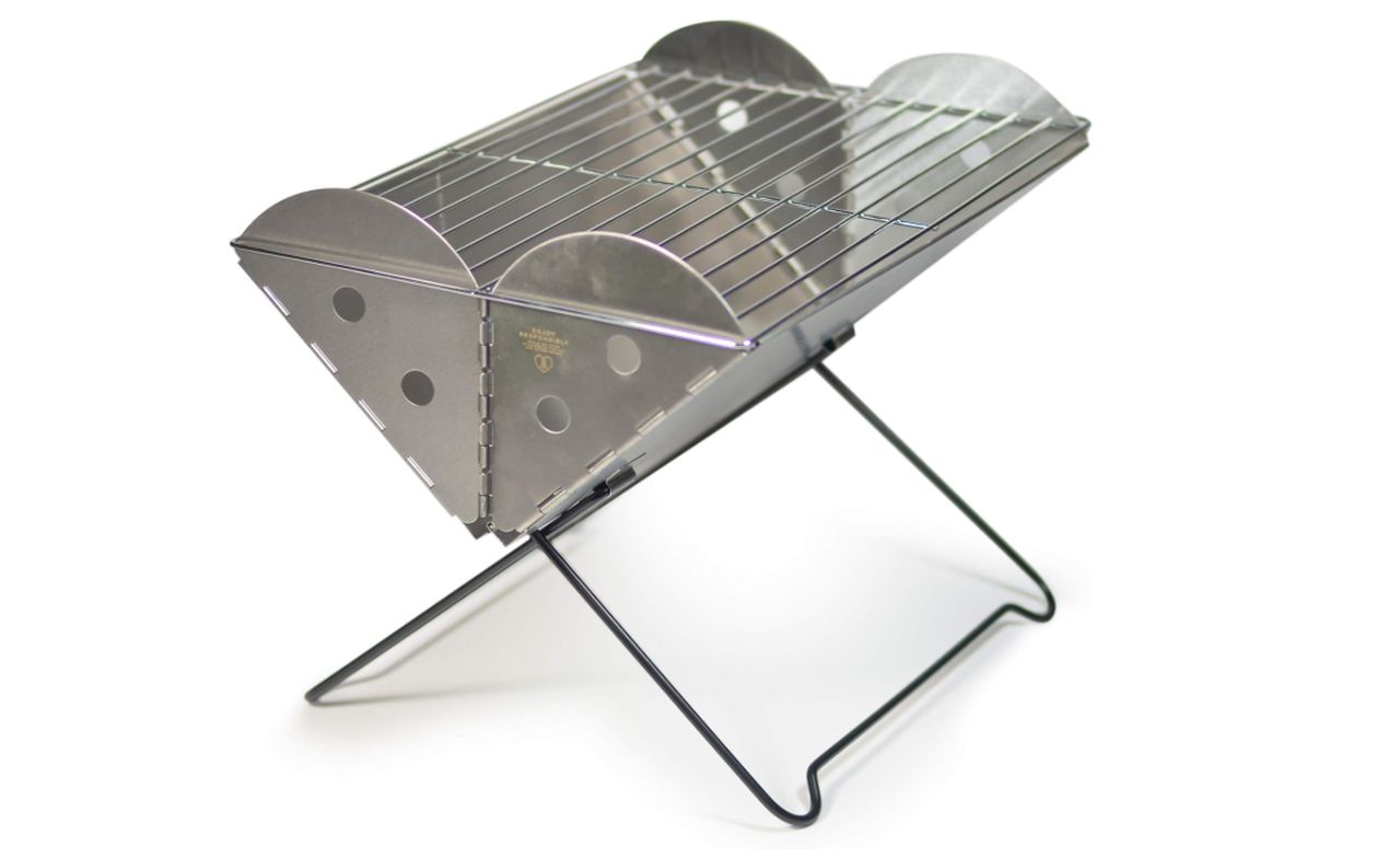 UCO Flatpack Portable Stainless-Steel Grill and Fire Pit