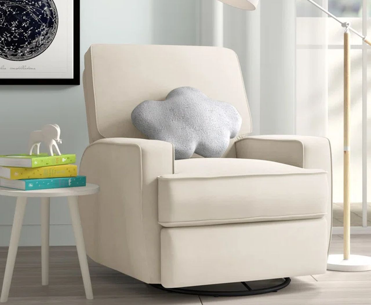 Abingdon Upholstered Swivel Reclining Glider