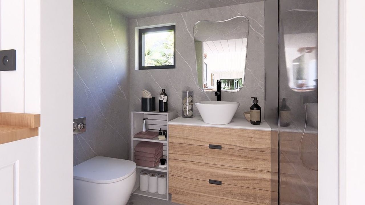 Bathroom of Tesla Tiny House