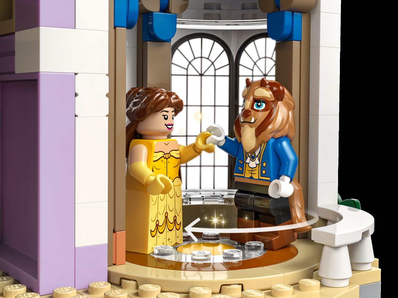 LEGO Beauty and the Beast Castle brick set - spinning ball room