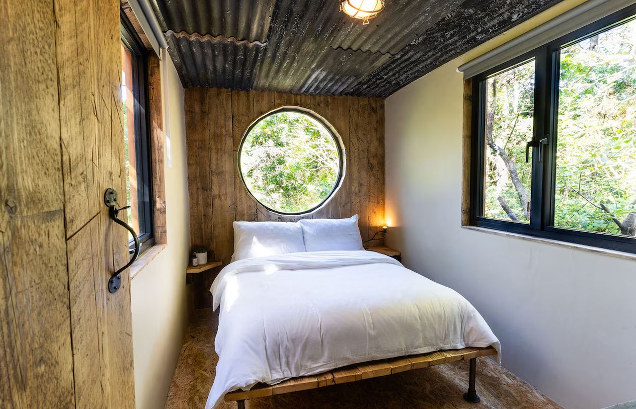 Bedroom of Evergreen Cabin