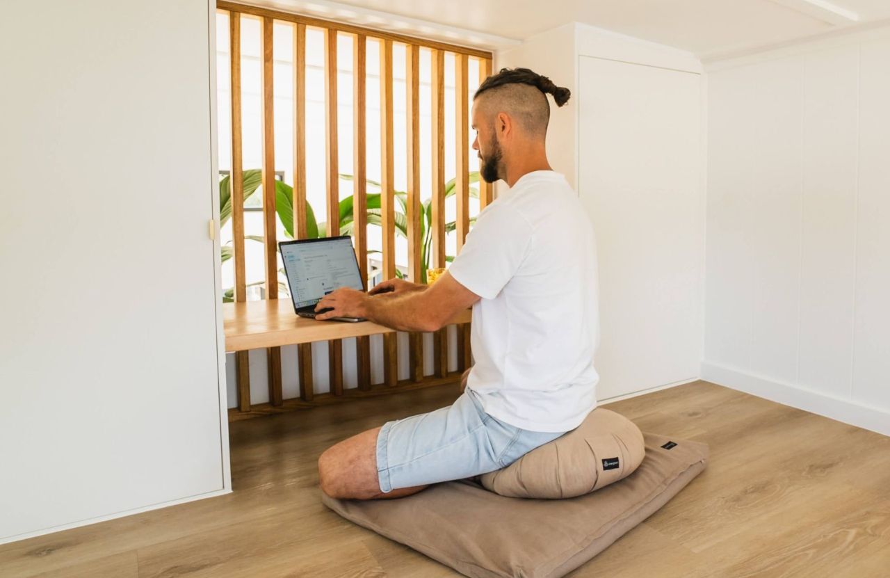 Byron Tiny House- Bedroom Workspace