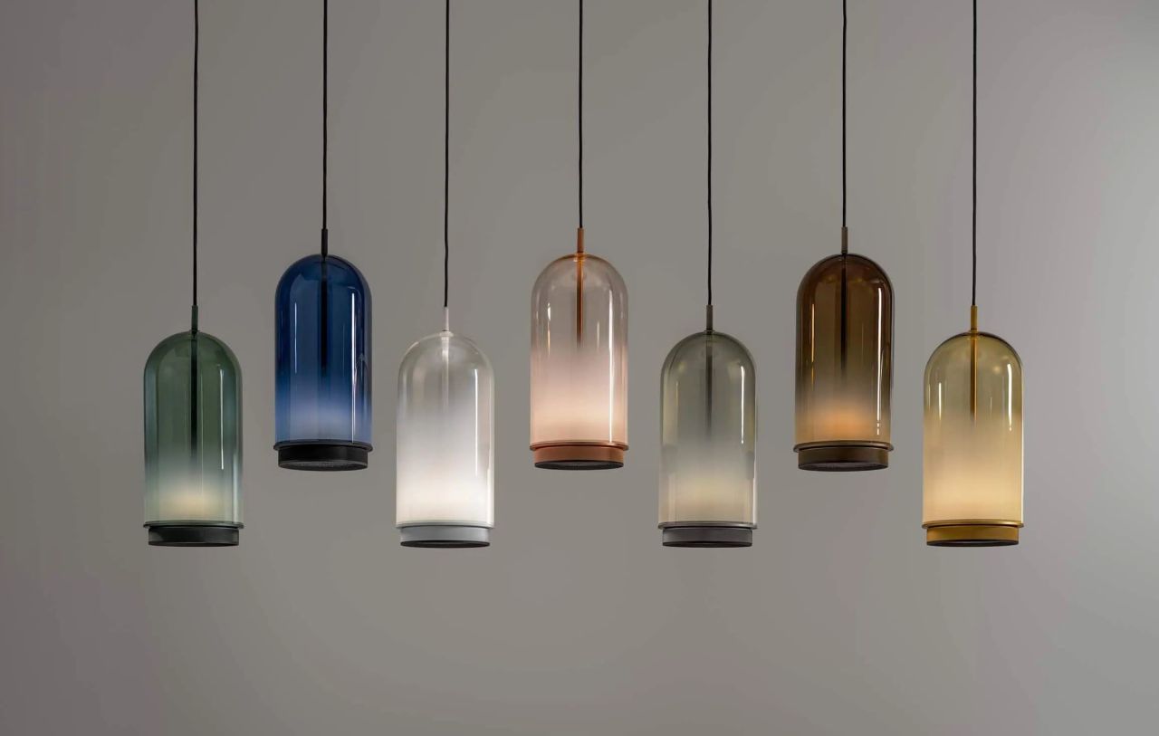 Curuba Collection of Pendant Lamps- Smooth Glass Version