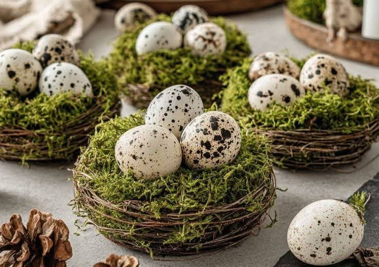 Easter egg DIY bird nest