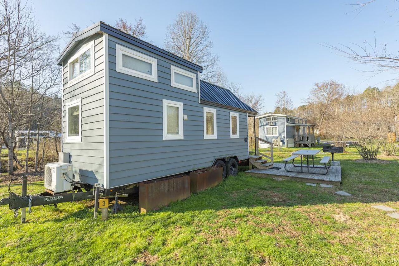 Exterior of Looking Glass Tiny House