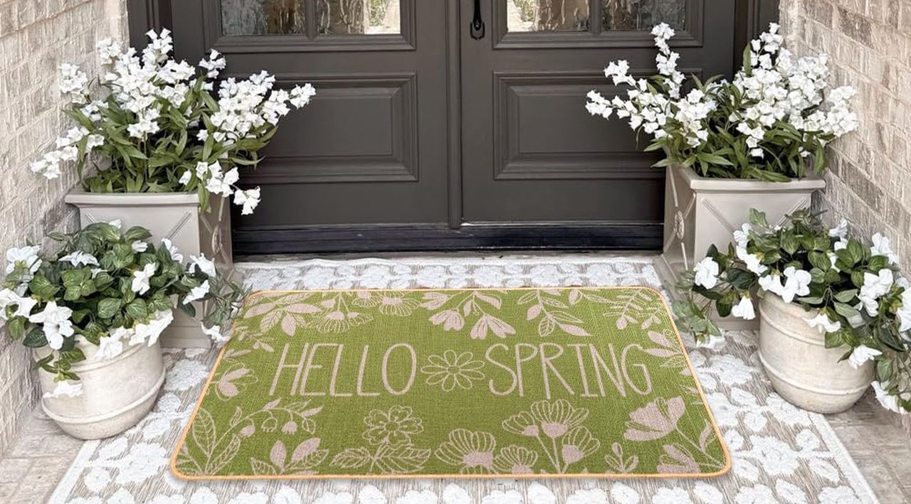 Hello Spring Door Mat Welcome Doormat