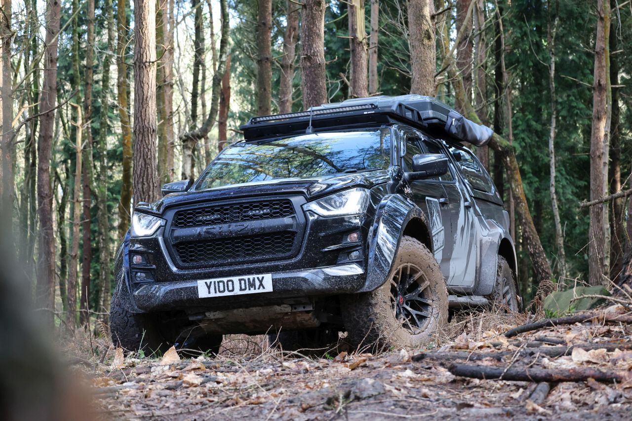 Isuzu UK Basecamp Camper with Rooftop Tent