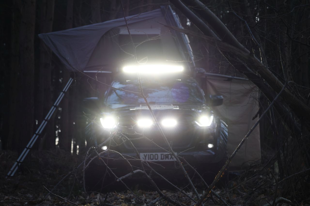 Isuzu UK Basecamp Camper with Rooftop Tent