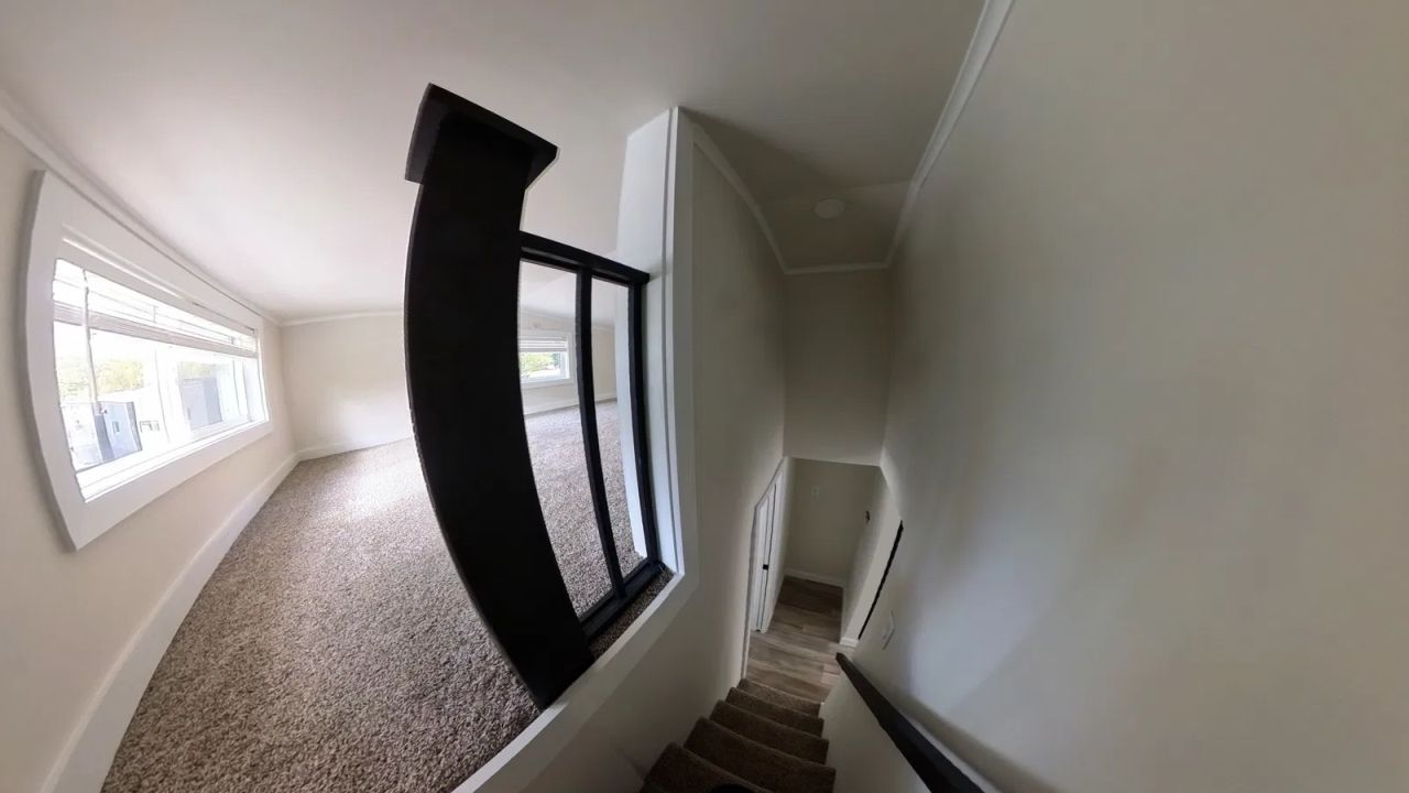 Loft Bedroom of Farmhouse Chalet tiny house - 5