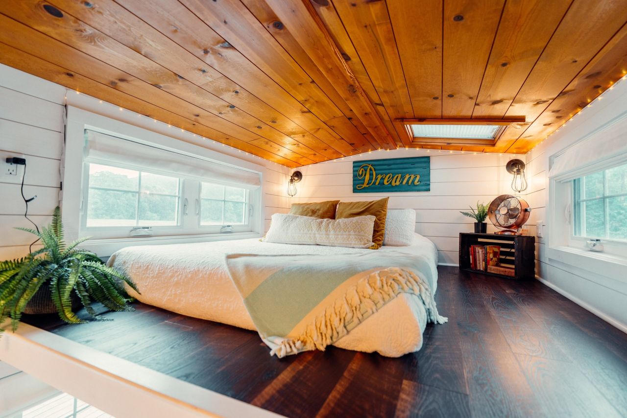 Loft Bedroom of Ginger Tiny House- 2