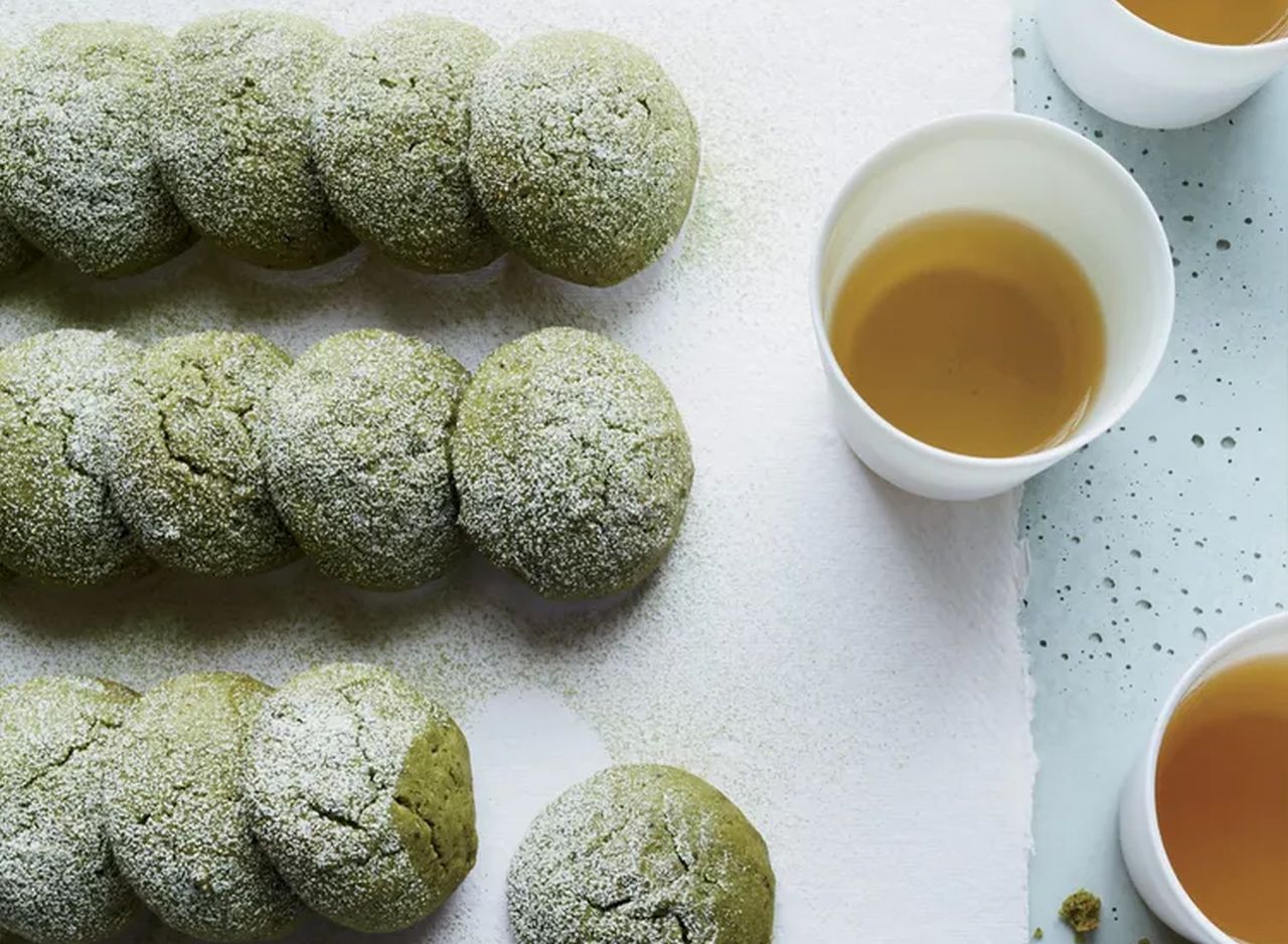 Matcha Tea Cake Cookies