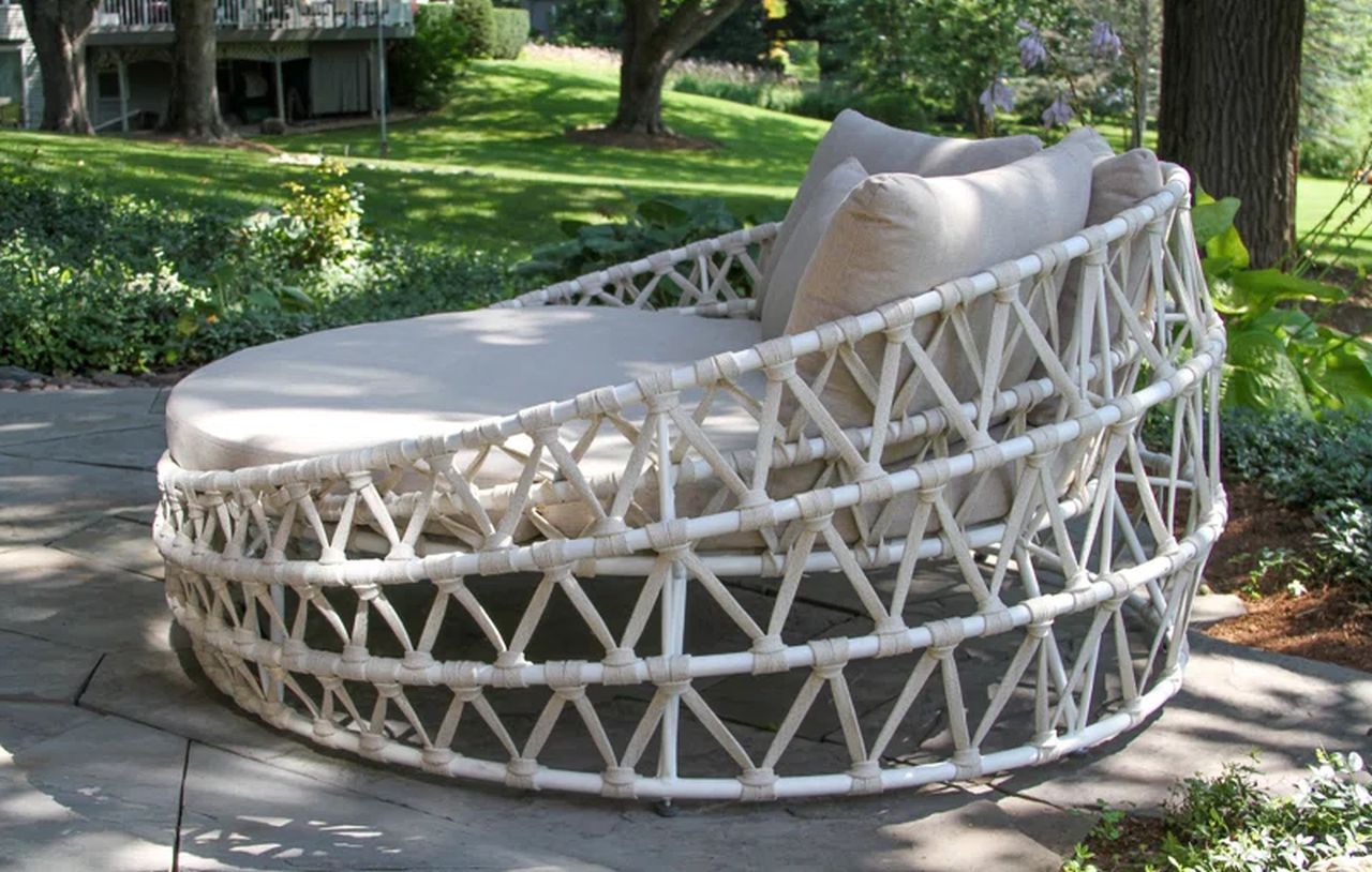 Powder Coated Aluminum Outdoor Patio Daybed