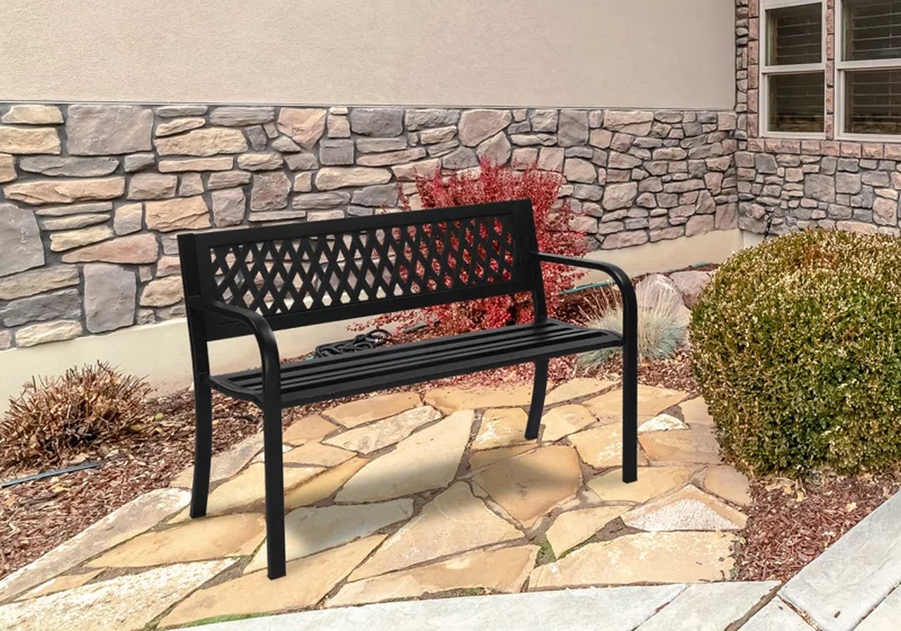 Shunk Stainless Steel Outdoor Bench