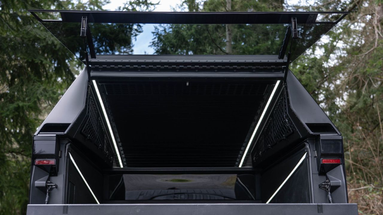 Space Campers Unveils The Cap That Lets You Sleep in Your Tesla CyberTruck