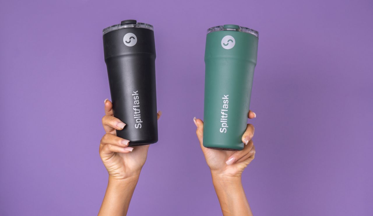 Splitflask 40oz Dual-drink Tumbler