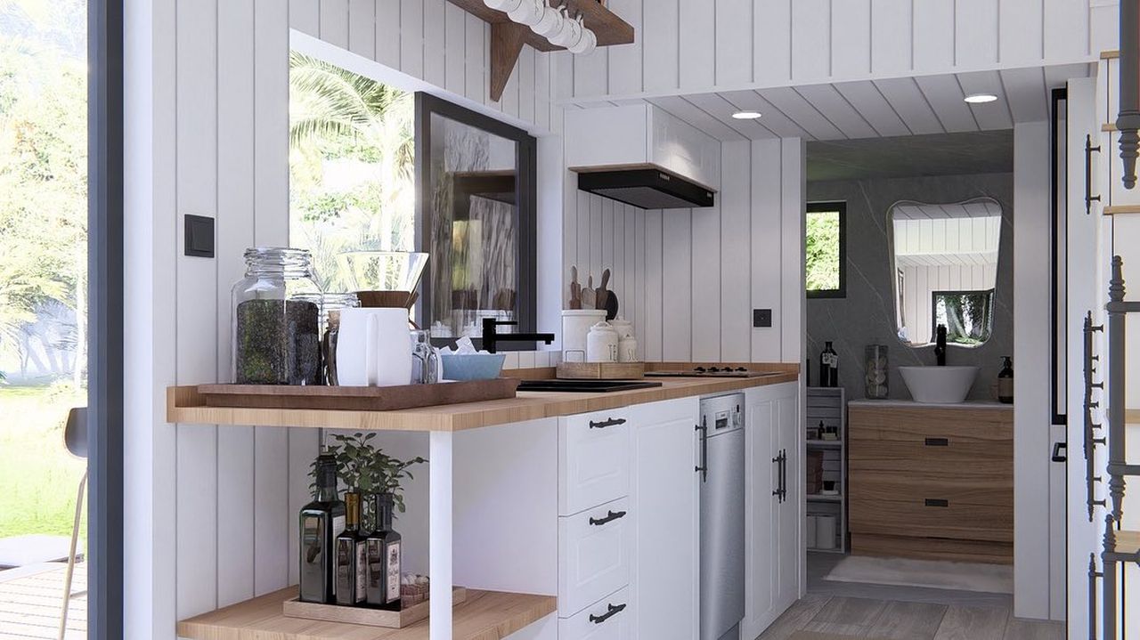 Tesla Tiny House- Kitchen