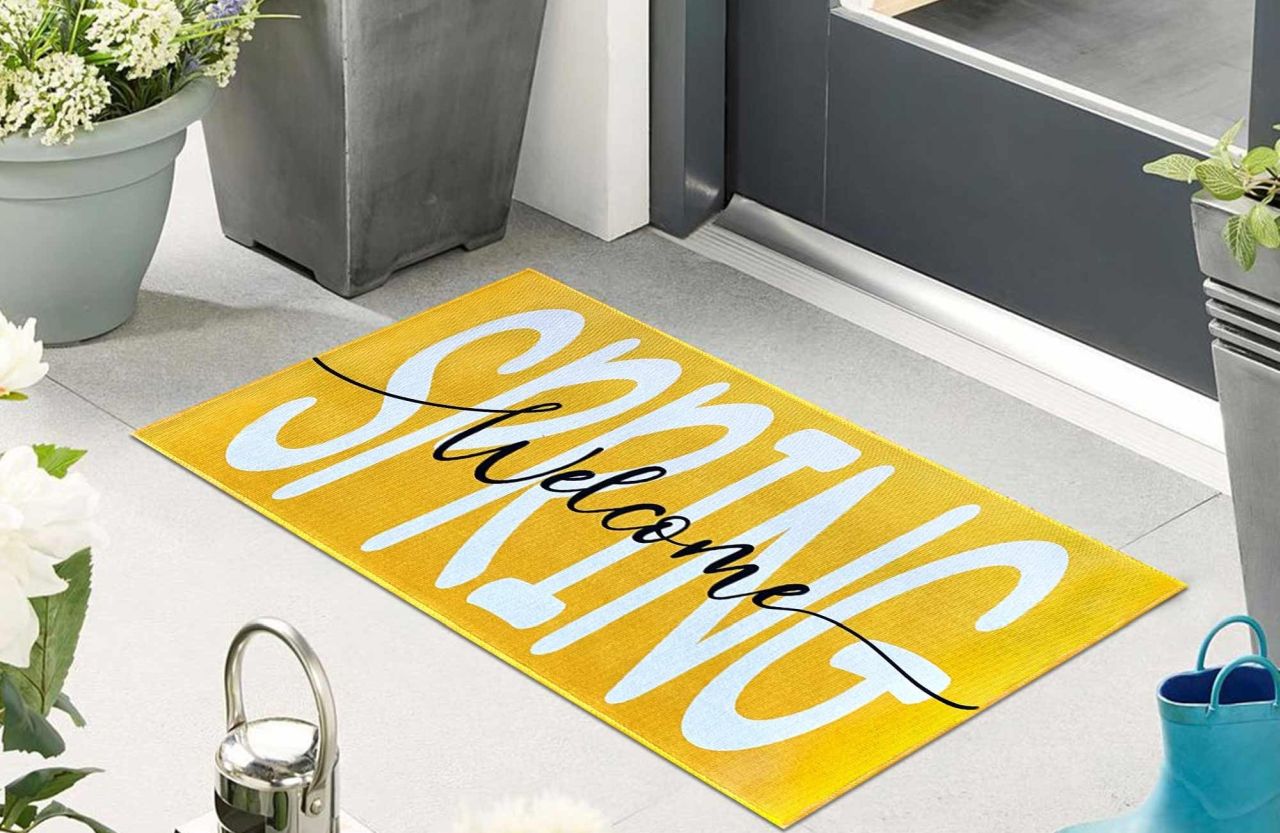 Welcome Spring Decorative Doormat